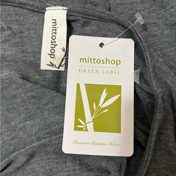 NWT Mittoshop Green Label Bamboo EcoFriendly Gray Pocketed Trapeze TShirt Dress - Picture 3 of 8
